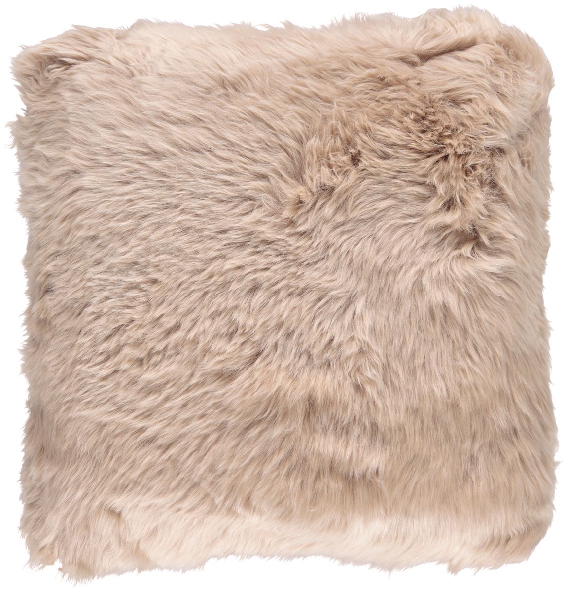Lammfellkissen Premium | Langhaar | Neuseeland | 50x50 cm Warm Sand