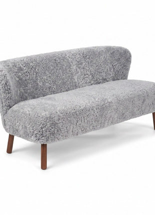 Emanuel Sofa | Zweisitzer | Design Möbel Hellgrau