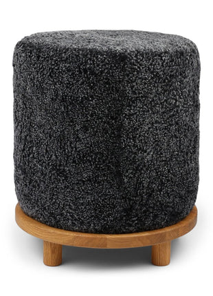 Simon Pouf | Kurzhaar | Neuseeland | D46x52 cm Anthrazit