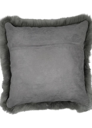 Fellkissen | Langhaar | Neuseeland | 50x50 cm Hellgrau