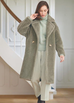 Donna Mantel | Lammwolle Minze