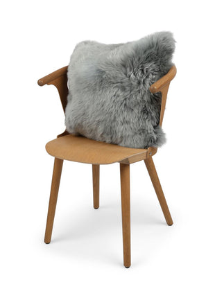 Fellkissen | Langhaar | Neuseeland | 50x50 cm Hellgrau