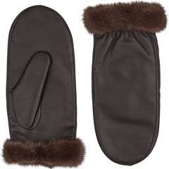 Kamella | Lederfäustlinge | Nerzfell | Für Damen