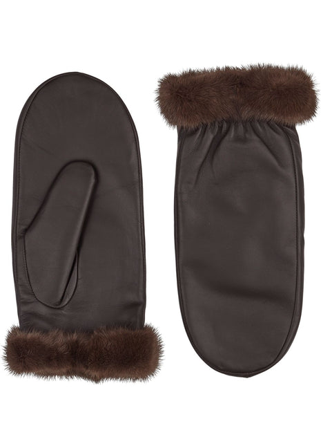 Kamella | Lederfäustlinge | Nerzfell | Für Damen