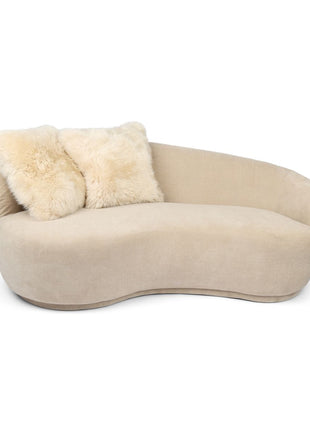 Fellkissenbezug | Langhaar | Neuseeland | 50,5x50,5 cm Leinen