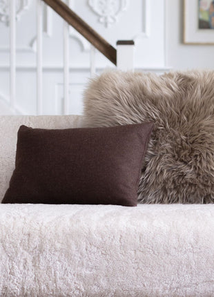 Wollkissen | 100% Wolle | 52x52 cm | 34x52 cm Beige