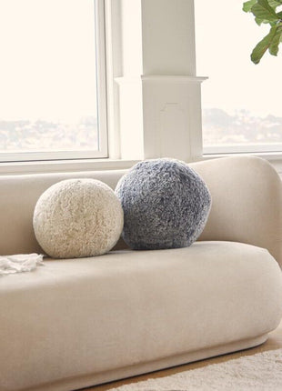 Angelite Kissenball | Kurzhaar | Neuseeland | D25/30/35 cm Anthrazit