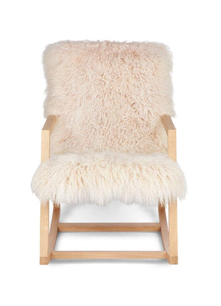 Schaukelstuhl | Tibet | Skandinavischer Design Esche natürliches Öl