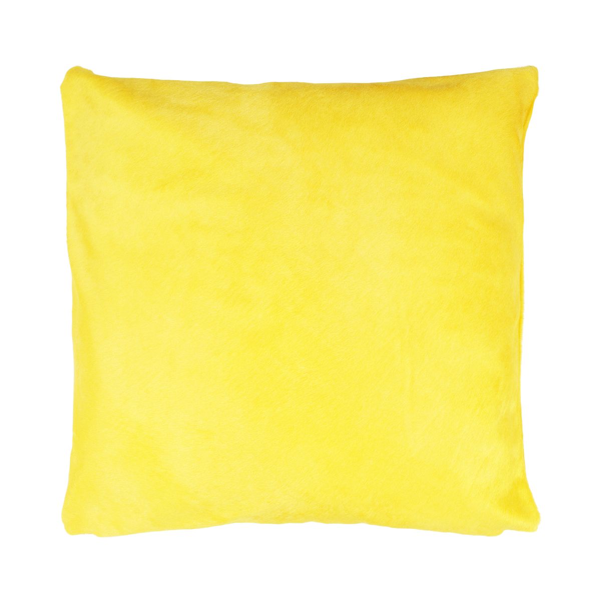 Premium Kuhfellkissen | Doppelseitig | 41x41 cm, 52x52 cm & 61x61 cm Hellgelb