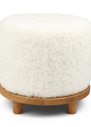 Simon Pouf | Kurzhaar | Neuseeland | D46x52 cm Weiß