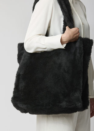 Maxi Glory Shopper | Neuseeland | Lammwolle Lederbraun