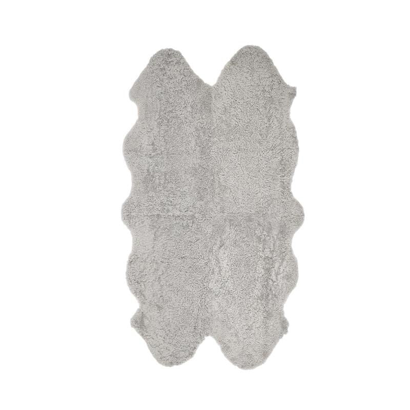 Lammfell Teppich | Kurzhaar | Neuseeland | 170x110 cm Grau