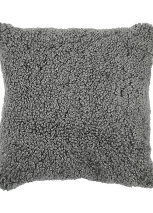 Fellkissen | Kurzhaar | Neuseeland | 40x40 cm Skandinavisch Hellgrau