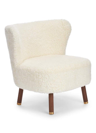 Emil Loungesessel | Premium Lammfell | Kurzhaar Weiß