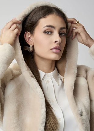 Leah Jacke | Doubleface Beige/Brun