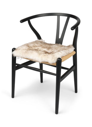 Sitzkissen | Langhaar | Neuseeland | Stoffrückseite | 40x40 cm Wolf-Spitze