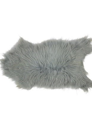 Schaffell | Langhaar | Island | Eingefärbt | 90 + cm Silber