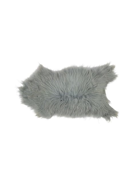 Schaffell | Langhaar | Island | Eingefärbt | 90 + cm Silber