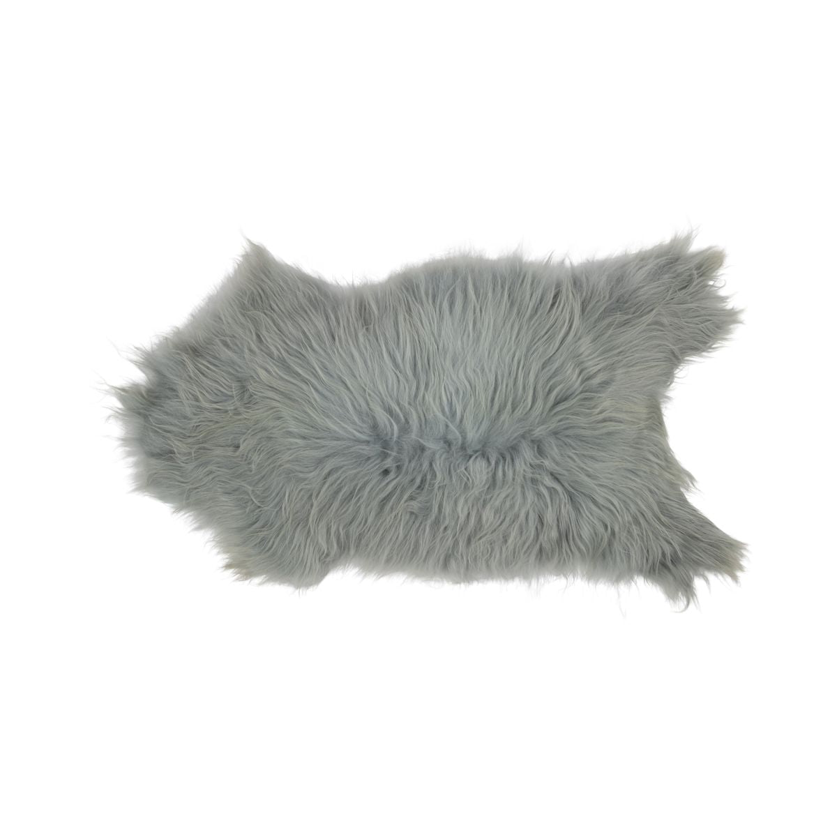 Schaffell | Langhaar | Island | Eingefärbt | 90 + cm Silber