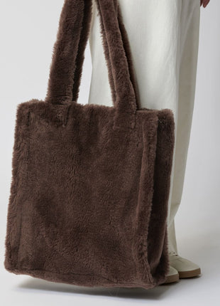 Maxi Glory Shopper | Neuseeland | Lammwolle Lederbraun