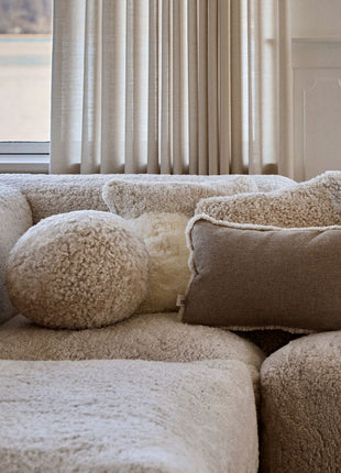 Angelite Kissenball | Kurzhaar | Neuseeland | D25/30/35 cm Schwarz