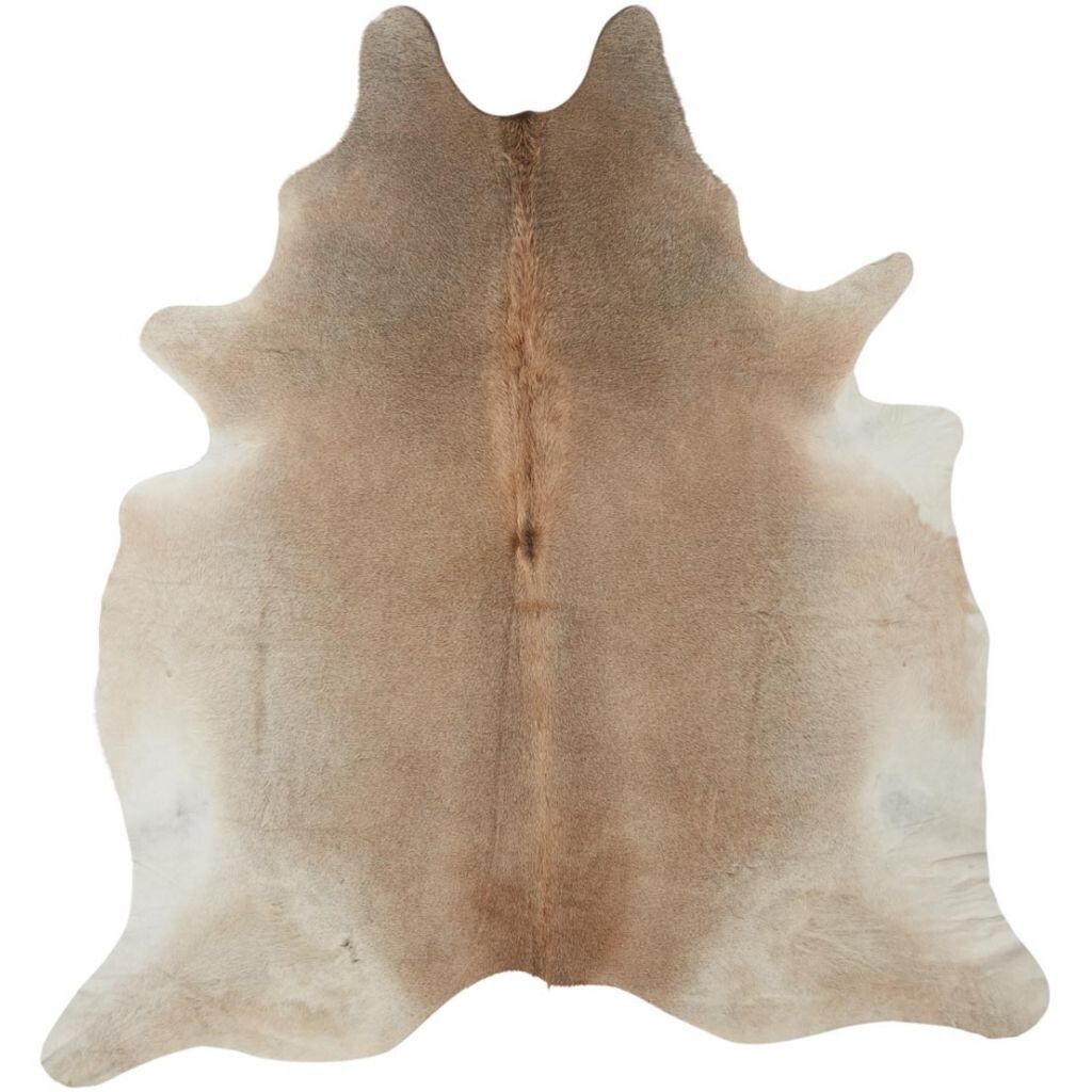 Kuhfell Teppich Unikat | Graubeige | 3,8 m² | Nr. 2246