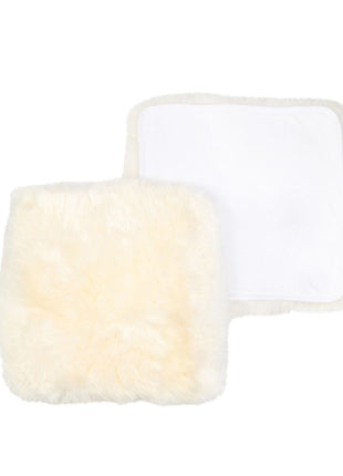 Sitzkissen | Langhaar | Neuseeland | Stoffrückseite | 40x40 cm Weiß