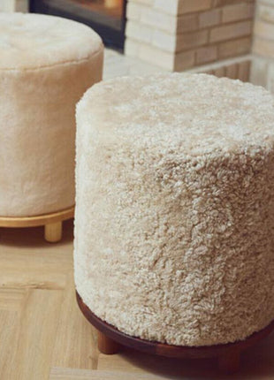 Simon Pouf | Kurzhaar | Neuseeland | D46x52 cm Anthrazit