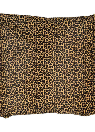 Premium Kuhfellkissen | Doppelseitig | 41x41 cm, 52x52 cm & 61x61 cm Gelb/Braun/Schwarz Leopardenmuster