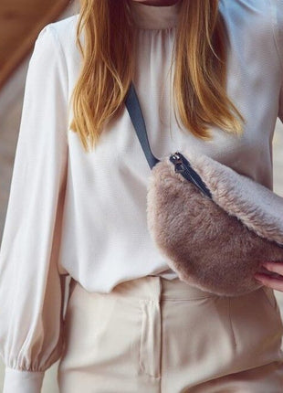 Saki Gürteltasche | Neuseeland | Lammwolle Beige