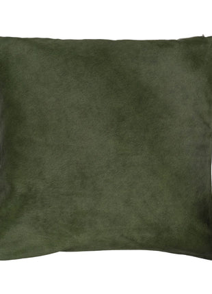 Premium Kuhfellkissen | Doppelseitig | 41x41 cm, 52x52 cm & 61x61 cm Khaki Grün