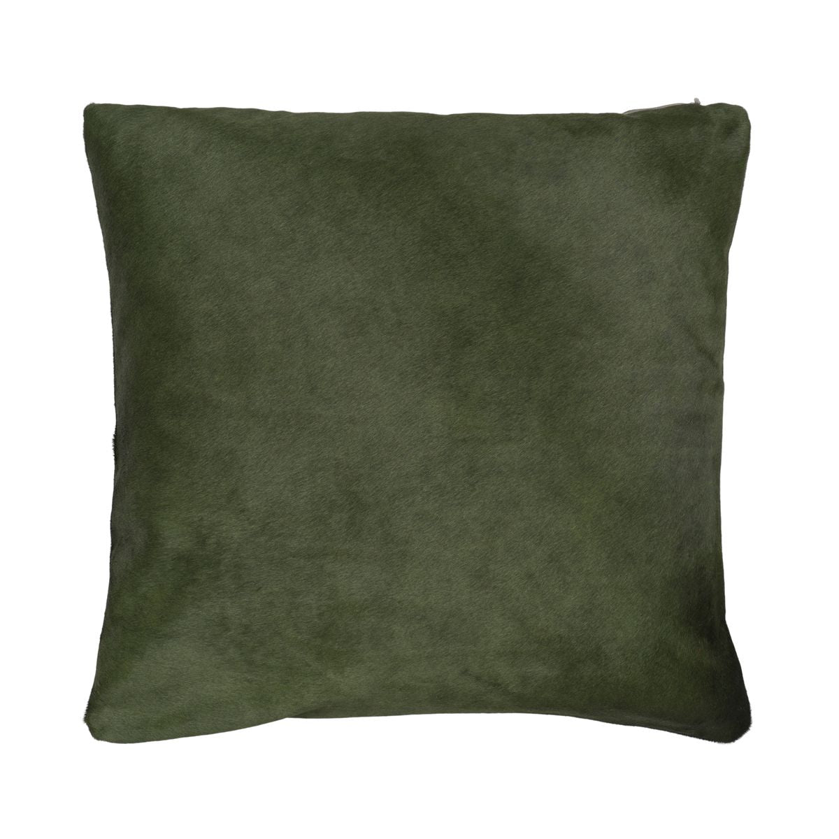 Premium Kuhfellkissen | Doppelseitig | 41x41 cm, 52x52 cm & 61x61 cm Khaki Grün