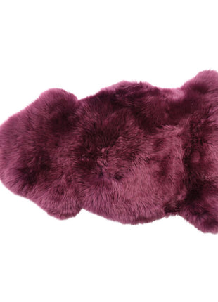 Merino Lammfell | Neuseeland | Ca. 85x60 cm Aubergine