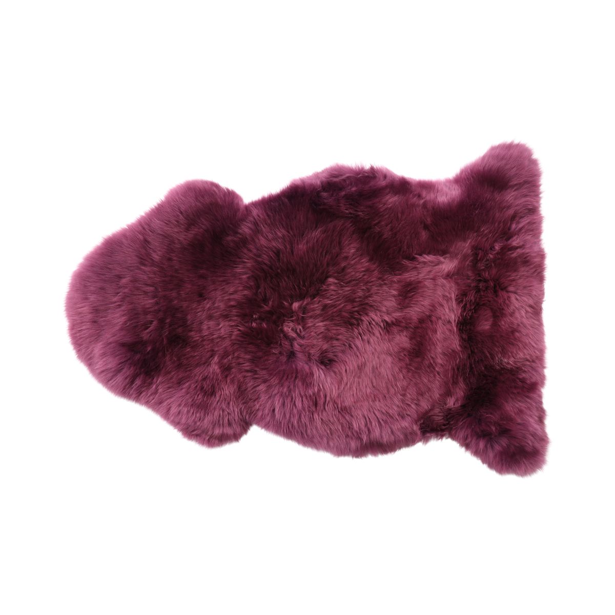 Merino Lammfell | Neuseeland | Ca. 85x60 cm Aubergine