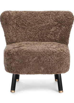 Emil Loungesessel | Premium Lammfell | Kurzhaar Taupe