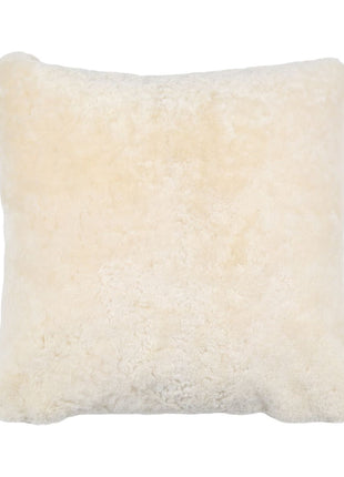 Premium Fellkissen | Kurzhaar | Neuseeland | Doppelseitig | 40x40 cm & 52x52 cm Perlweiß