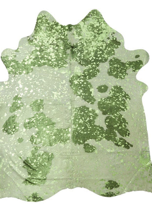 Unika Kuhfell | Schimmerndes Grün | 3,9 qm