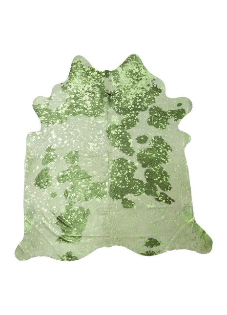 Unika Kuhfell | Schimmerndes Grün | 3,9 qm