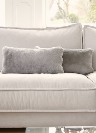 Lammfellkissen | Neuseeland | Mokassin | 28x56 cm Kastanie