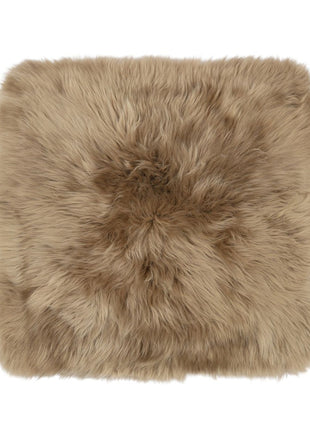 Sitzkissen | Langhaar | Neuseeland | Stoffrückseite | 40x40 cm Taupe