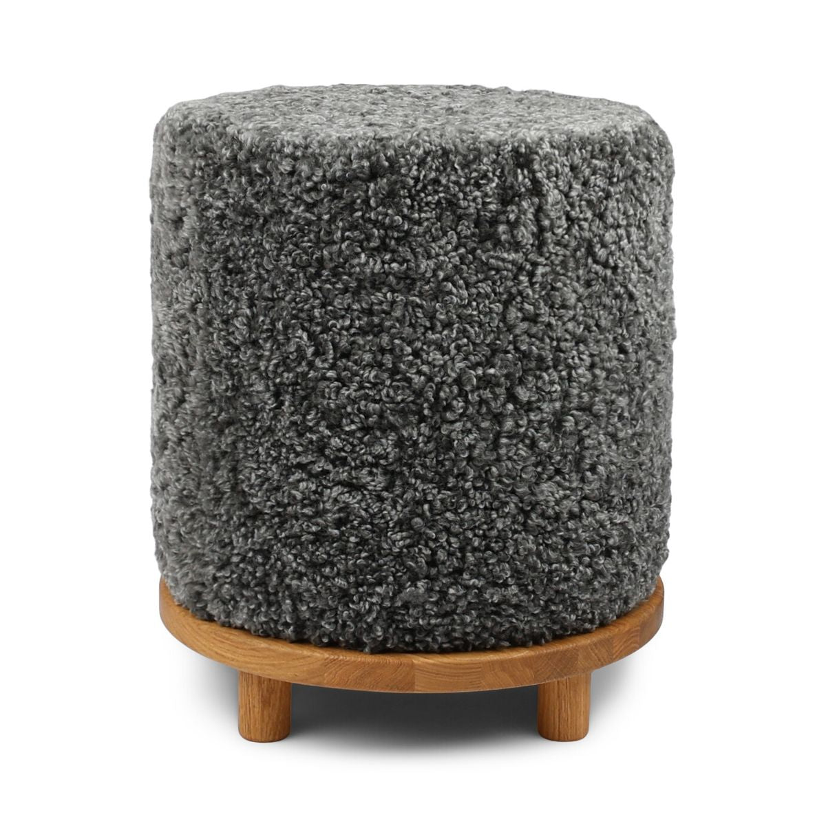 Simon Pouf | Kurzhaar | Neuseeland | D46x52 cm Grafit
