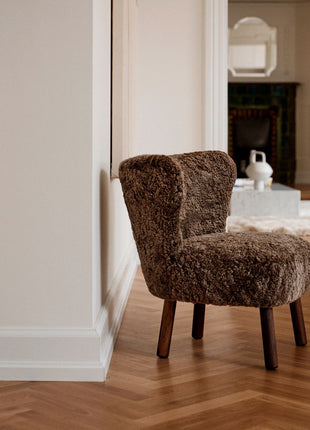 Emily Loungestuhl | Kurzhaar | Design Möbel Anthrazit