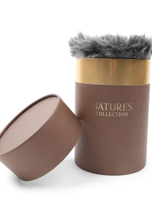 Geschenkverpackung für 90x60 cm Lammfelle Braun