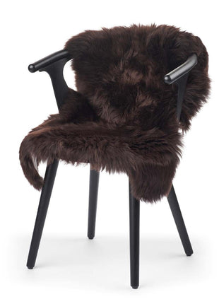 Merino Premium Lammfell | Langhaar | Neuseeland | 90x60 cm Schokolade