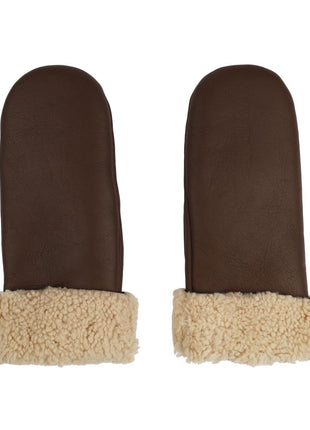 Rita Fäustlinge | Double Face | Damenfäustlinge Dunkelbraun