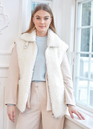 Ivette Weste | Lammwolle Teddybraun