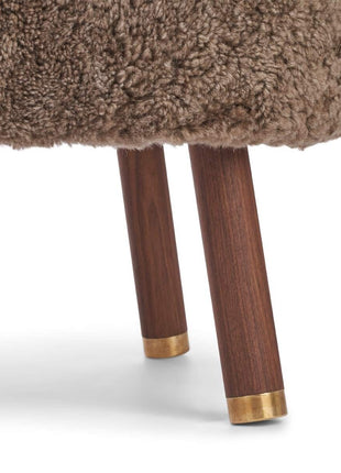 Emil Loungesessel | Premium Lammfell | Kurzhaar Taupe