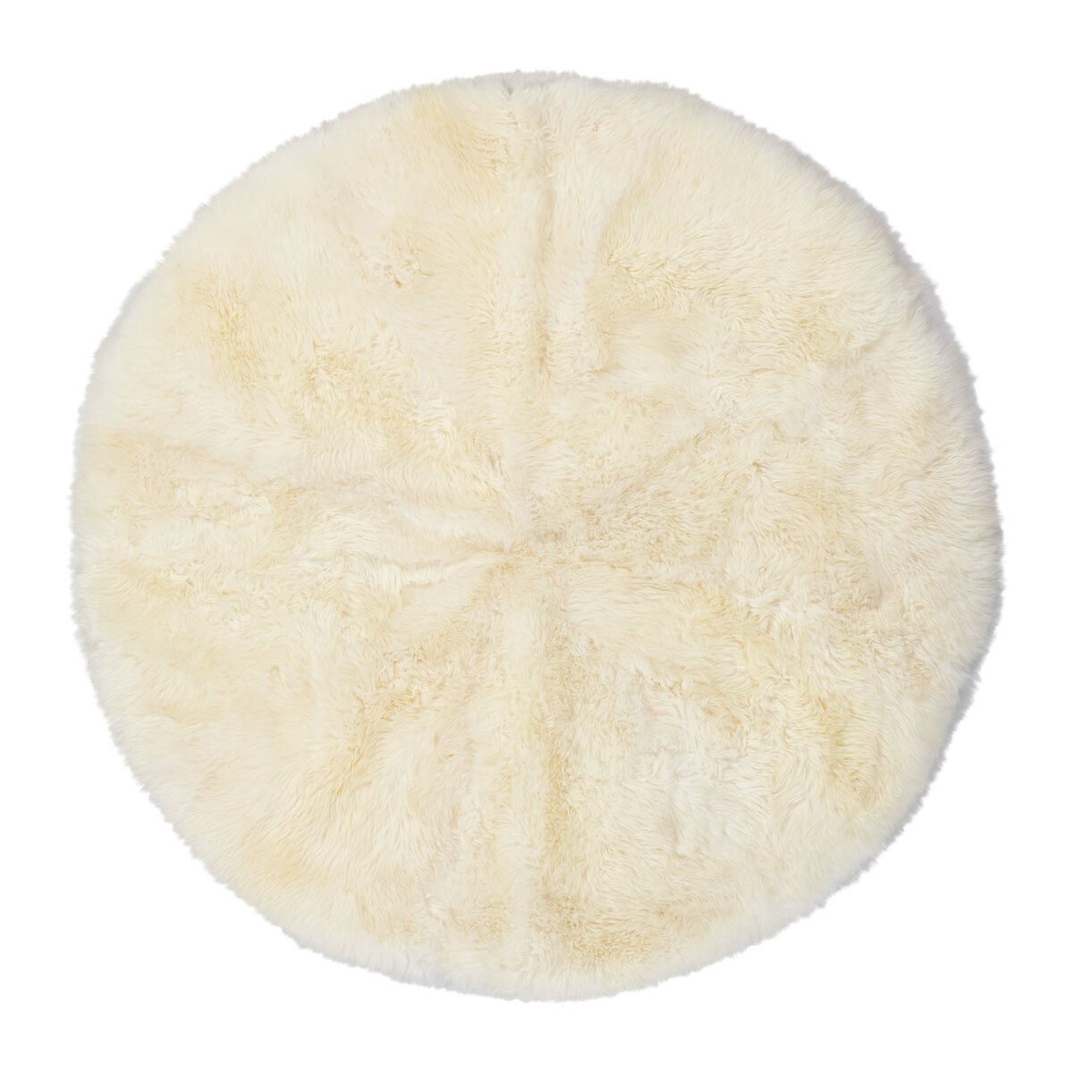 Lammfell Designerteppich | Langhaar | Neuseeland | D140 cm