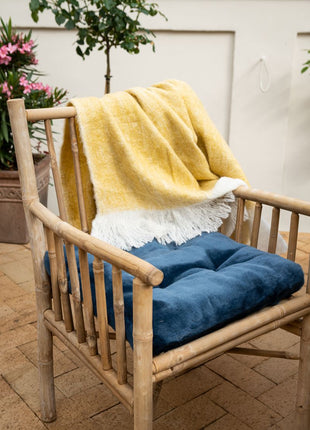 Lammfellkissen | Neuseeland | Mokassin | 45x45 cm Kastanie