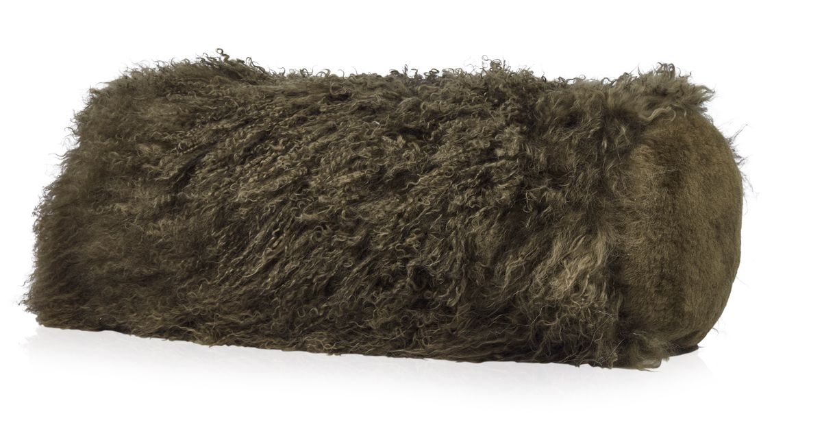 Lammfell Kissenrolle Premium | Tibet | 20x52 cm